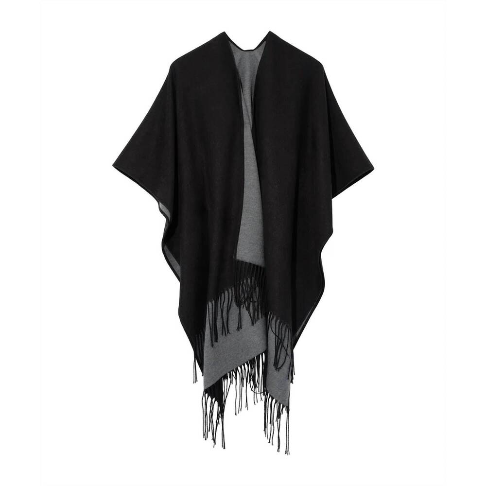 NEW ECHO women's ruana wrap in black